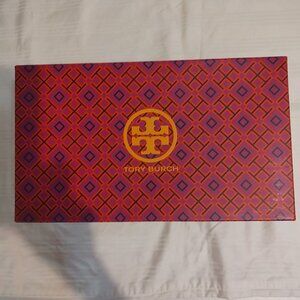 TORY BURCH Miller Thong Leather Sandals Red Size 7.5.